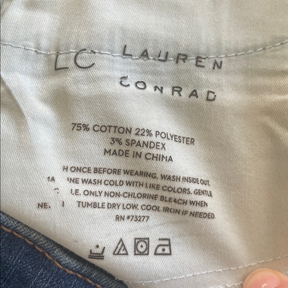 LC Lauren Conrad Skinny Ankle Jeans size 6 - Picture 7 of 7